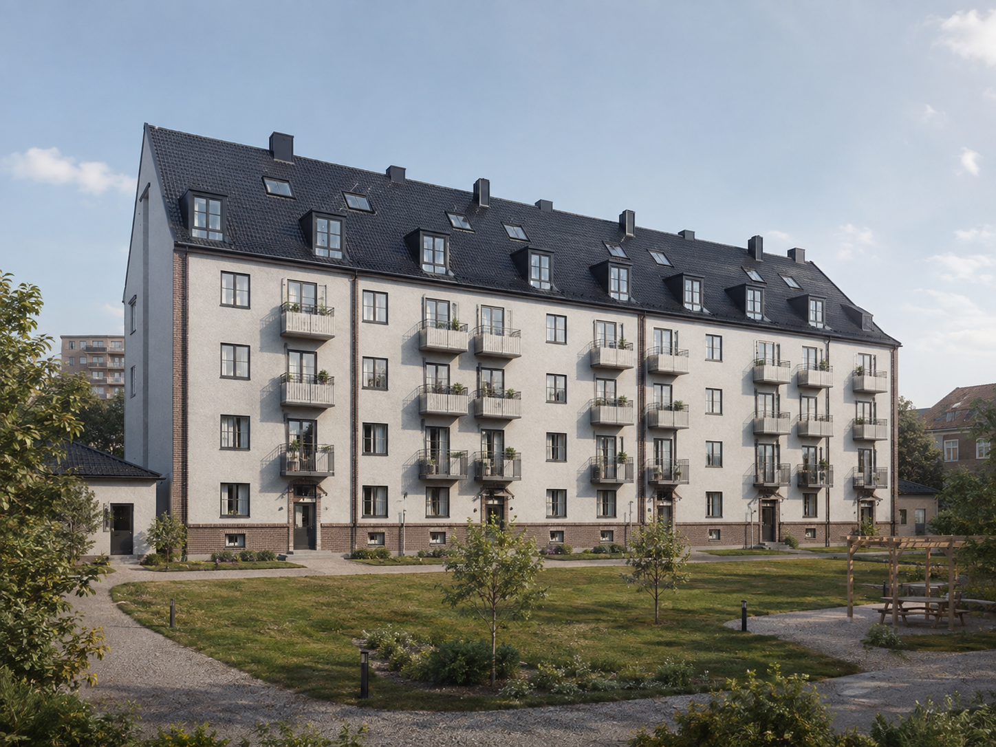 Illustration av råvindsprojektet på Hisingen i Göteborg